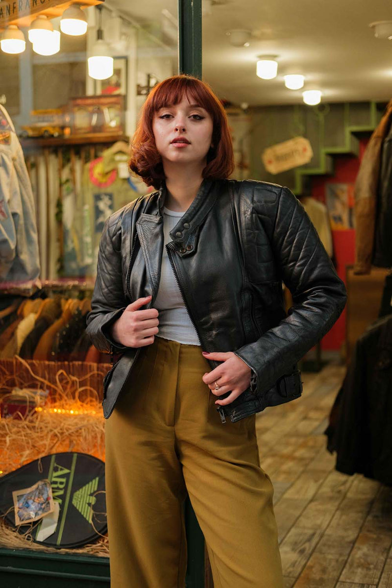Amerikan Ewald Unisex Biker Deri Ceket